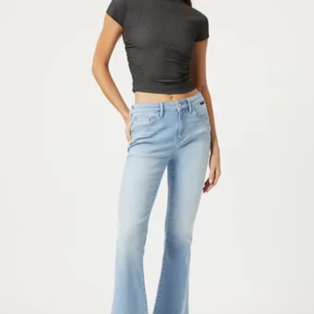 MAVI | Sydney Wide Leg Flare Jeans Bleach